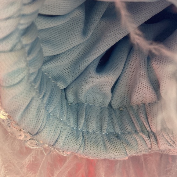 nwt ava presley size 8 couture gown feather sleeves , sequins , optional straps - Picture 15 of 17